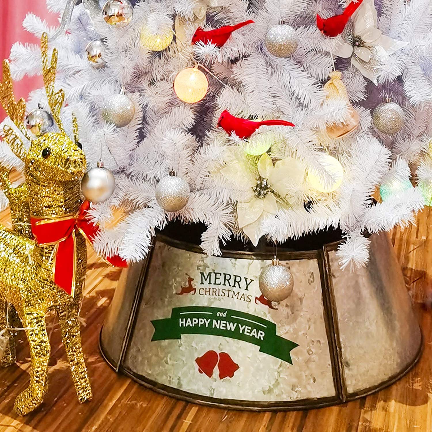 Metal Christmas Tree Collar Christmas Tree Ring Durable Galvanized Metal Christmas Tree Skirt For Christmas Tree Decor Walmart Com Metal Christmas Tree Collar Christmas Tree Ring Durable Galvanized Metal Christmas Tree Skirt For Christmas Tree Decor Walmart Com