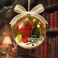 thumbnail image 3 of QualitChoice Sewing PVC Ball Christmas Ornament, Holiday Snowball Pendant with Exquisite Design, for Indoor Atmosphere (9x9cm) sewing machine, 3 of 6