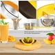 thumbnail image 5 of Cortador de mango, cuchilla divisora de acero inoxidable, para cortar y descorazonar mangos, color amarillo, 5 of 6