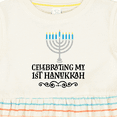 thumbnail image 4 of Inktastic My 1st Hanukkah Celebration Girls Baby Dress, 4 of 5