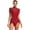 Burgundy, variant on Doomiva Women's Rhinestones Fringe Gymnastics Leotard Unitards Rhythmic Gymnastics Dancewear Burgundy XXL