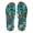 Turquoise Cactus, variant on Beaute Fashion Adult Women Trendy Tropical Print Flip Flops Desert Resort Travel Thong Sandal Slipper (Size X-Large, Turquoise Cactus Tequila)