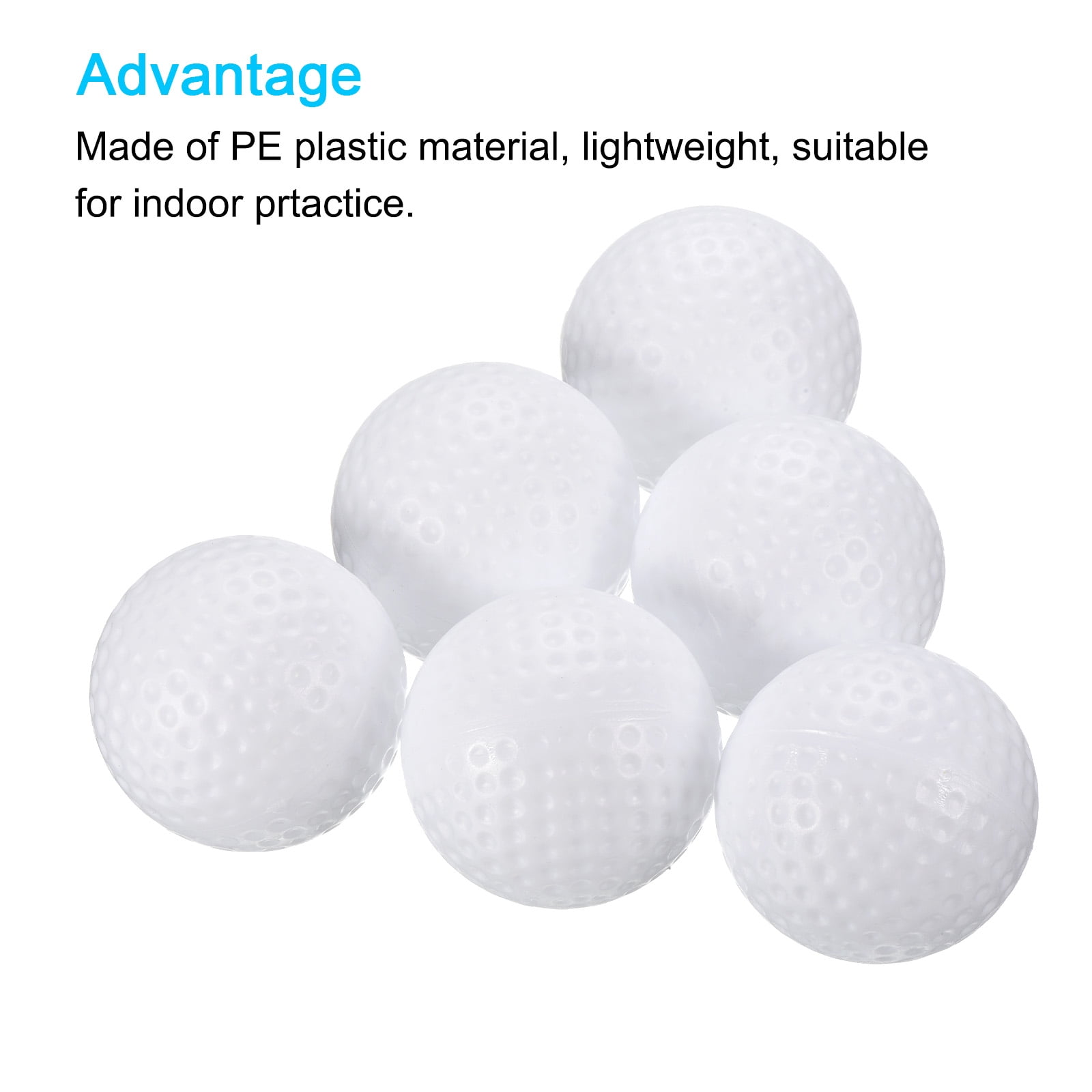 Unique Bargains Hollow Swing Training Golf Practice Ball for Indoor Swing Practice White