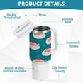 thumbnail image 4 of 40 Oz Car Handle Water Bottle Water Cup Water Bottle Water Jug Coffee Cup Travel Water Bottle Santa Claus Face, 4 of 8