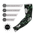 thumbnail image 5 of ALAZA Skull Roses Leaf UV Sun Protection Arm Sleeves UPF 50+ Compression Cooling Sleeve 1 Pair, 5 of 7