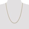 thumbnail image 2 of 14k Yellow Gold 2.1mm Spiga Wheat Chain Necklace Pendant Charm, 2 of 9