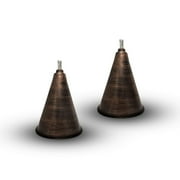 Legends International Small Hawaiian Cone Tabletop Torch Brushed Bronze - 2 Pack