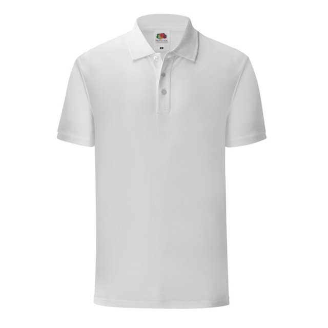 Fruit Of The Loom - Polo modelo Iconic para hombre (Blanco)