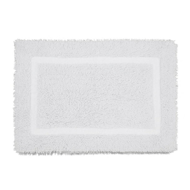Ringspun Cotton Optical White Bath Rug