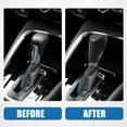 thumbnail image 3 of Unique Bargains Gear Shifting Knob Cover Automatic for Jeep Cherokee 2014- 2021 PU Leather Carbon Fiber Pattern Black, 3 of 7