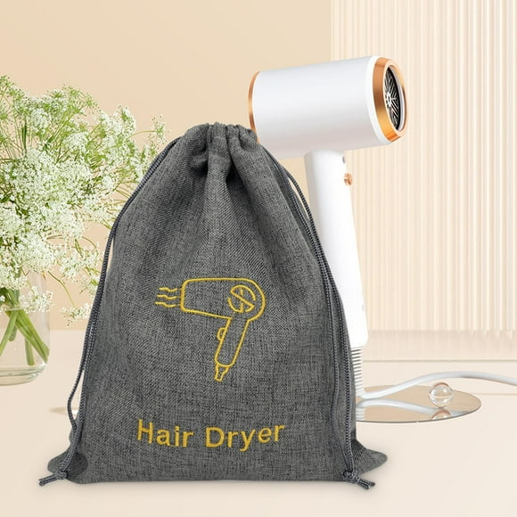 Environmental Jute Like Dustproofing Drawstring Bag For Hair Dryer Portable Long-lasting And Multi-Functional Storage