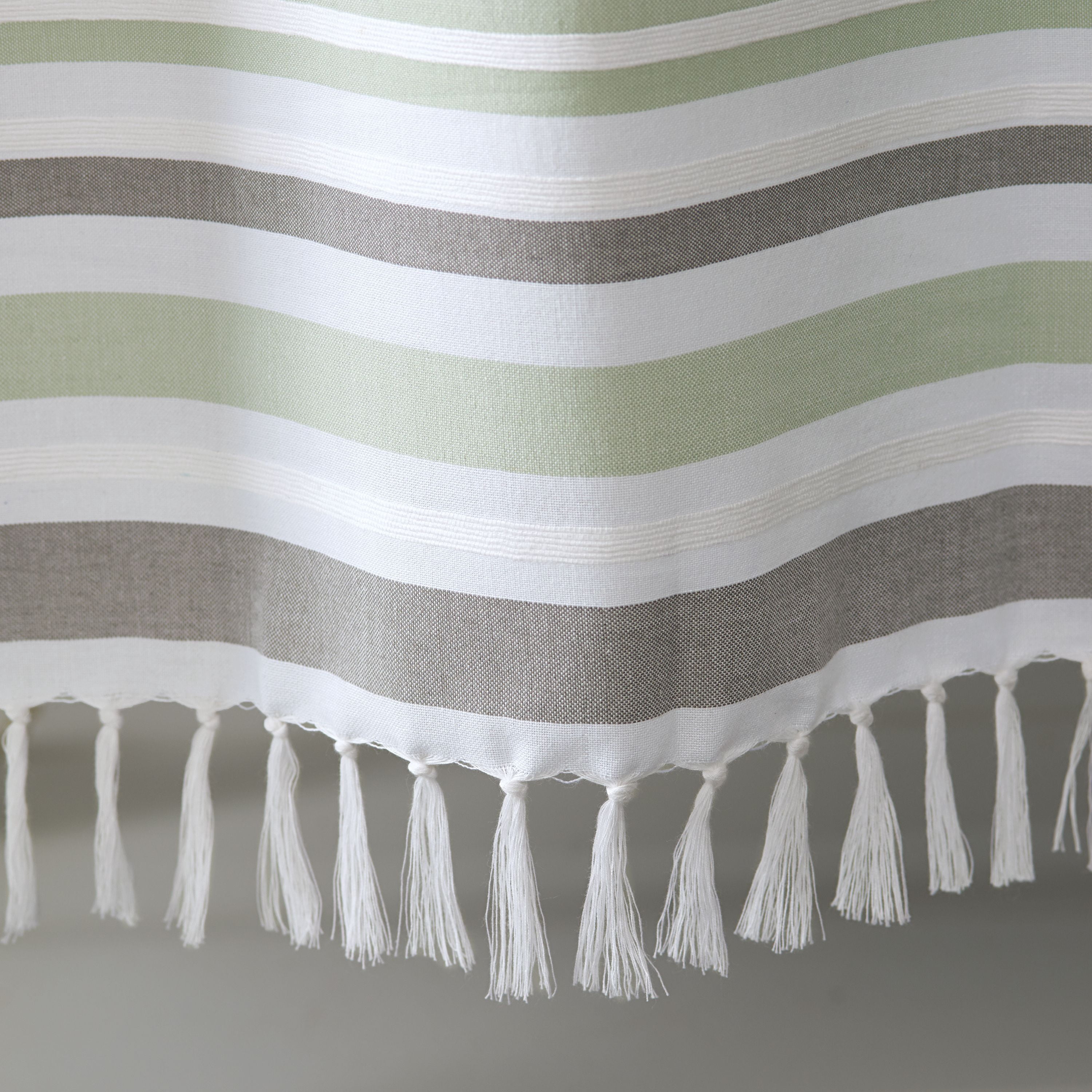 Turkish Stripe Mint ,  Polyester/ Cotton Shower Curtain, Better Homes & Gardens  , 72"x72" , 1 Each