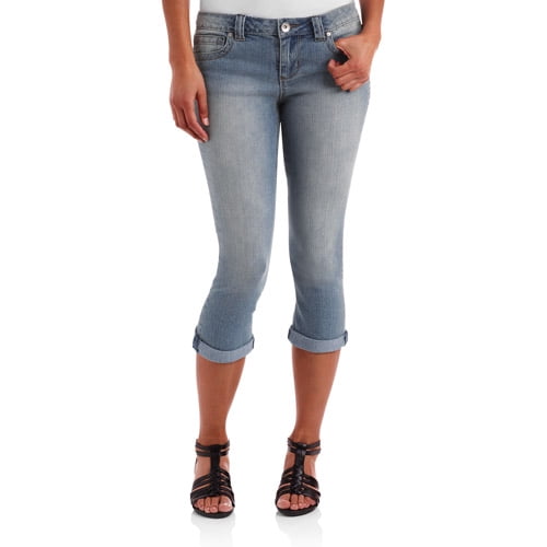 Juniors Sophie Flap Pocket Capri Jeans 