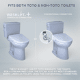 thumbnail image 2 of TOTO® S7 WASHLET®+ Electronic Bidet Toilet Seat with EWATER+® Bowl and Wand Cleaning and Contemporary Lid, Elongated, Cotton White - SW4726AT40#01, 2 of 5