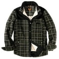 thumbnail image 3 of Men's Winter Jacket Jacket Plaid Plus Velvet Plus Size Winter Windproof And Warm Hooded Pure Cotton, 3 of 9