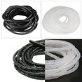 thumbnail image 4 of Envoltura De Cable En Espiral - 45 Pies 1/4 "" Organizador De Funda De Administración De Cables Para Cable De Computadora Cable De Alimentación Cable De Audio Y Video (1/4 Pulgada-45 Pies Negro), 4 of 5