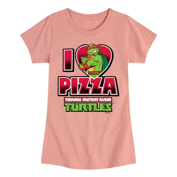 Teenage Mutant Ninja Turtles - I Love Pizza - Girls Short Sleeve T-Shirt