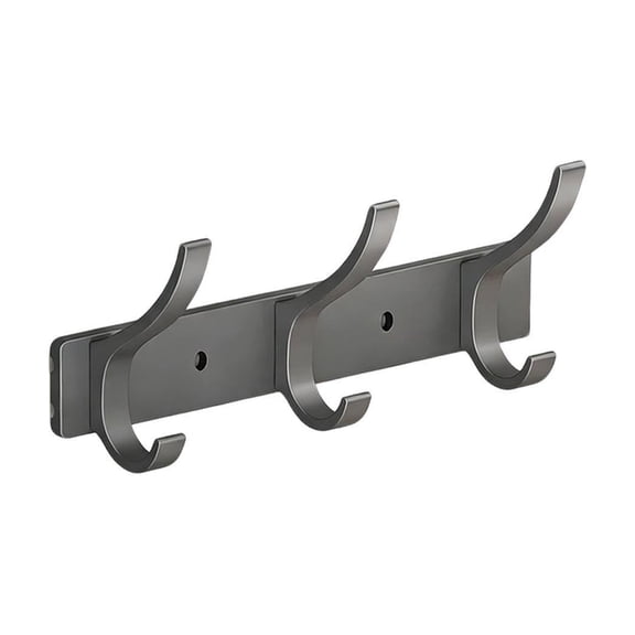 No Drill Wall Mounted Door Hook, Aluminum Alloy Clothing Hanger, Hat Rack Wall Hook, Wardrobe Hanging Hook for Home, Bedroom & Bathroom