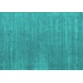 thumbnail image 1 of Ahgly Company Machine Washable Indoor Rectangle Abstract Turquoise Blue Contemporary Area Rugs, 2' x 5', 1 of 4