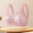 thumbnail image 2 of Ahuyic Summer Womens Bras,Plus Size Bras for Women,Middle Aged And Elderly Underwear Women's Large Chest Bra Without Steel Ring Or Sponge Breathable Plus Size Bra, 2 of 5