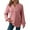 Pink, variant on Loopsun Womens Fall Tops, Long Sleeve T Shirts for Women, Women's Fashion Casual Solid Button V-neck Hooded Drawstring Pullover Top White, S