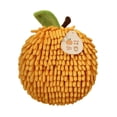 thumbnail image 4 of Linda toalla de mano, toalla de baño, toalla reutilizable, toalla de mano de chenilla de alta absorción, toalla de bola peluda para inodoro, baño, Naranja, 4 of 8