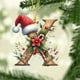 thumbnail image 3 of Adornos navideños, 26 letras, decoración para árbol de Navidad, colgante, adornos para árbol de Navidad, adornos navideños, decoración navideña, decoración colgante para árbol de Navidad, colgante con, 3 of 7
