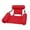 Red, variant on Inflatable Pool Float, Foldable Adult Floating Lounger, Portable Inflatable Floatation Device, Suitable for Travel, Lakes, and Pools
