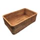 thumbnail image 1 of Hand-Woven Rattan Wicker Basket Fruit Tea Snack Bread Basket Cosmetic Rectangular Storage Box Household KitchenSuppliesL, 1 of 5