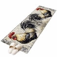 thumbnail image 6 of Black White Vintage Rooster Kitchen Runner Rug 2x6 Washable Runners for Hallway Non Slip Watercolor Farmhouse Animals Large Area Rug Indoor Floor Carpet for Bathroom Laundry Entryway Bedroom, 6 of 8