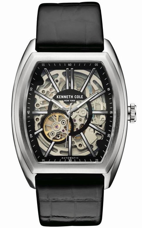 kenneth cole men's skeleton watch