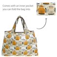 thumbnail image 6 of Wrapables Large & Small Foldable Tote Nylon Reusable Grocery Bags, Set of 2, Cat Food, 6 of 6