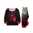 thumbnail image 4 of Racifhz Family Matching Pajamas Halloween Loungewear Set Long Sleeve Top and Pants Cozy Sleepwear matching family sets Holiday PJ Sets Halloween Gifts for Family and, 4 of 5