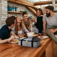 thumbnail image 2 of Lifewit Double Decker Insulated Casserole Carrier for Hot or Cold Food, Casserole Dish Carrying Case, Lasagna Holder for Potluck Parties/Picnic/Cookouts, Fits 9"x13" Baking Dish, Gray, 2 of 9