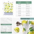 thumbnail image 6 of Yellow Lemons Tie Up Curtains for Windows, Adjustable Balloon Window Shades, Watercolor Summer Botanical Elegant Pastoral Kitchen Window Treatments Farmhouse Short Curtains with Rod Pocket 42"x45", 6 of 8