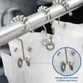 thumbnail image 4 of Ganchos para cortinas de ducha Utopia Bedding, enrollable con doble deslizamiento, 4 of 6