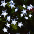 thumbnail image 2 of Morttic Solar String Lights Outdoor, Solar Powered Star String Lights, 23ft 50LED 8 Modes Waterproof Christmas String Lights for Gardens Patio Landscape Xmas Tree Decorations (Cool White), 2 of 17