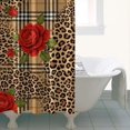 thumbnail image 4 of Pioneer Flower Floral Print Pattern Shower Curtain 36”x72", Bathroom Decorative Shower Curtain Set with 12 Hooks, Waterproof Washable, 4 of 6