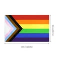 thumbnail image 3 of SIEYIO 90x150cm Polyester Homosexual Bisexual Pride Flag LGBT Gay Pride Rainbow Flag Home Decor Gay-Friendly LGBT Flag Banners, 3 of 19