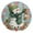 Green Outfit Snowman, variant on Wobogo Happy Snowman Wall Clock 10in Silent Mechanism Battery Operated Retro Style for Living Room Bedroom and Kitchen Gold Pointer