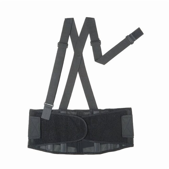 Condor Back Support w/Stay,Black,Polyester,S 3RUZ9