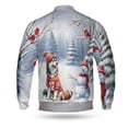 thumbnail image 2 of Hello Winter Siberian Husky Football Snowman Welcome Snowy Morning All Over Print 3D Baseball Jacket Husky Dog Lover Gifts Bomber Jacket Softball - 01012, 2 of 6