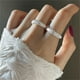 thumbnail image 5 of Anillos Anillo completo Mujer Viento frío Súper brillante Mate Brillante Anillo de comida anillo anillo, 5 of 6