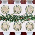 thumbnail image 7 of Ryvnso Tree Art Pattern Round Plate Mats Dining Table Placemat Set of 4 for Holiday Decoration, 7 of 7