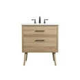 thumbnail image 3 of Elegant Kitchen and Bath 30 inch Single bathroom vanity in mango wood, 3 of 8