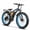 Blue, variant on 26" Fat Tire Electric Mountain Bike, 1500W Peak Motor, 30MPH Max Speed, 48V 20Ah Long-Range Battery Up to 80 Miles, 7-Speed, Front Suspension, Rear Rack, All-Terrain E-Bike