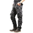 thumbnail image 1 of Grianlook Men Casual Cargo Trousers Camouflage Camo Print Loungewear Work Multi-pocketed Pants Black Camouflage 40, 1 of 2