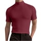 thumbnail image 2 of Playera Elvqul Hombre Economicas Vino Manga Corta Liso Cuello Redondo, 2 of 9