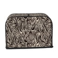 thumbnail image 2 of Sikiie Leopard And Zebra1 Toaster Covers 2 Slice Dustproof Toaster Cover Bread Machine Cover, Dustproof Cover - 11.4" x 7.5" x 7.9", 2 of 7