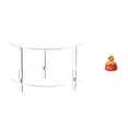thumbnail image 1 of Mesa auxiliar redonda de acrílico,Mesa auxiliar redonda de acrílico,mesita de noche.,Mesa auxiliar redonda pequeña de acrílico transparente para bebidas,Escultura de escritorio,Estatua de, 1 of 8